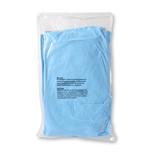 Snug-Fit® Stretcher Sheet Fitted 40 X 89 Inch Blue Nonwoven Disposable (483444_CS) 25/CS