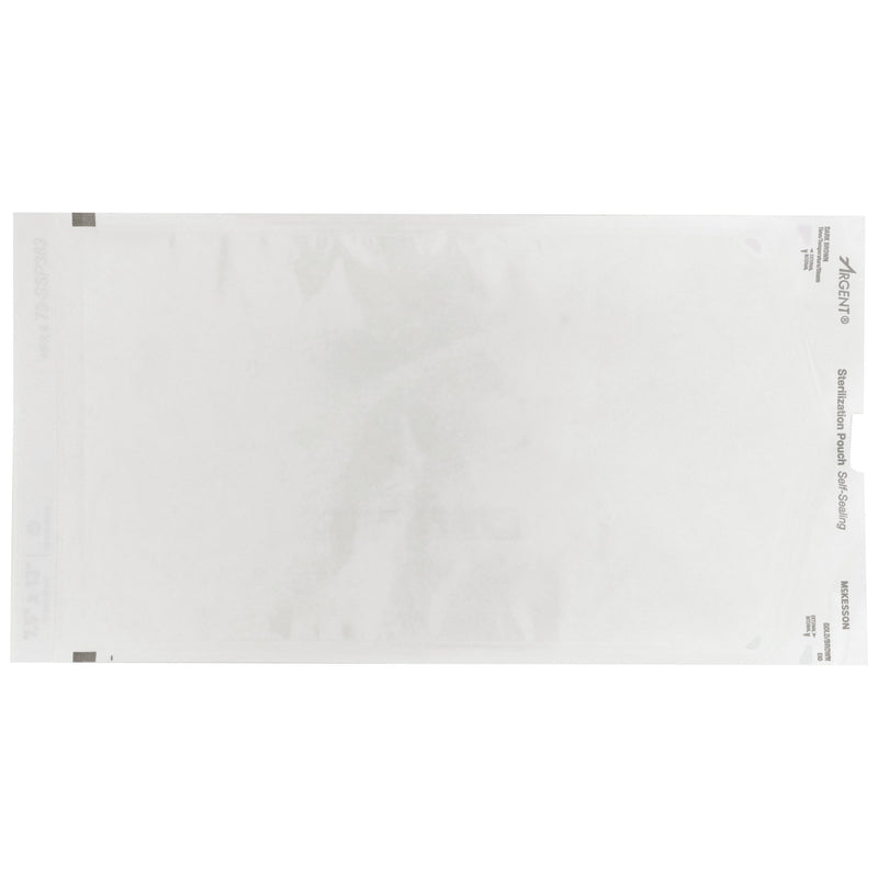 McKesson Argent™ Sure-Check® Sterilization Pouch Ethylene Oxide (EO) Gas / Steam 7-1/2 X 13 Inch Transparent / Blue Self Seal Paper / Film (524881_CS) 1000/CS