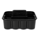Rubbermaid® Commercial Commercial Deluxe Carry Caddy, Eight Compartments, 15 x 7.4, Black (RCP315488BLA)