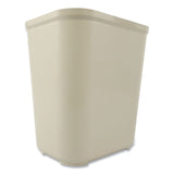 Rubbermaid® Commercial Fiberglass Wastebasket, 7 gal, Fiberglass, Beige (RCP254300BG) Each