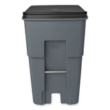 Rubbermaid® Commercial Brute Roll-Out Heavy-Duty Container, 95 gal, Polyethylene, Gray (RCP9W22GY)