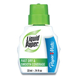 Paper Mate® Liquid Paper® Fast Dry Correction Fluid, 22 ml Bottle, White, 3/Pack (PAP5643115) Pack of 3