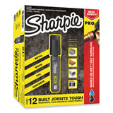 Sharpie® Pro Permanent Marker, Broad Chisel Tip, Black, Dozen (SAN2018326A) 1 Dozen