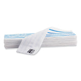 Rubbermaid® Commercial HYGEN™ Disposable Microfiber Pad, 4.75 x 19, White/Blue Stripes, 50/Pack, 3 Packs/Carton (RCP2134282)