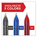 Sharpie® Roller Professional Design Roller Ball Pen, Stick, Medium 0.7 mm, Blue Ink, Black/Blue Barrel, Dozen (SAN2101306)