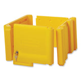 Rubbermaid® Commercial Locking Cabinet, For Rubbermaid Commercial Cleaning Carts, Yellow (RCP6181YEL)