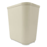 Rubbermaid® Commercial Fiberglass Wastebasket, 7 gal, Fiberglass, Beige (RCP254300BG) Each