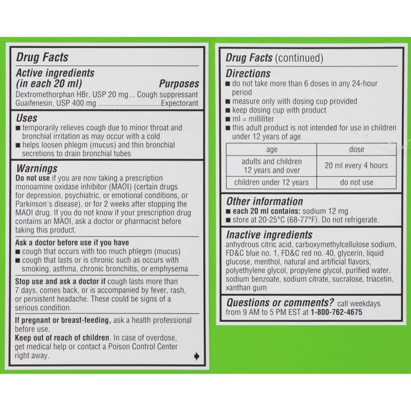 Glaxo Consumer Products Cold and Cough Relief Liquid 8 oz. (1230523_EA) 1/EA