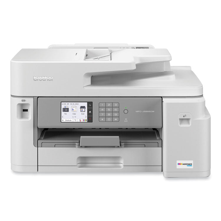 Brother MFC-J5855DW INKvestment Tank All-in-One Color Inkjet Printer, Copy/Fax/Print/Scan (BRTMFCJ5855DW)