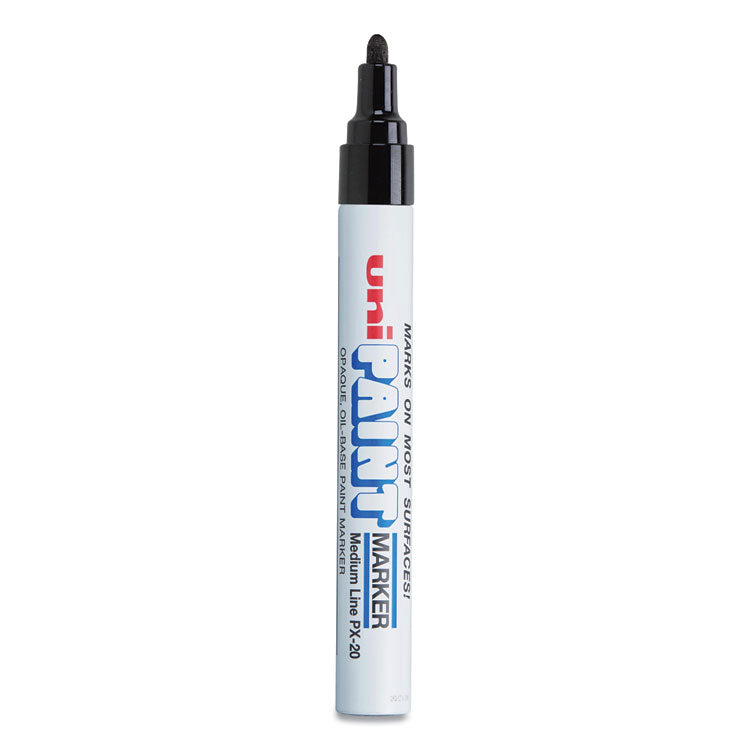 uni®-Paint Permanent Marker, Medium Bullet Tip, Black (UBC63601) Each