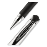 207 Impact Gel Pen, Stick, Bold 1 mm, Black Ink, Silver/Black Barrel, Dozen (UBC65800) 1 Dozen