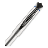 207 Impact Gel Pen, Stick, Bold 1 mm, Blue Ink, Silver/Black/Blue Barrel, Dozen (UBC65801) 1 Dozen