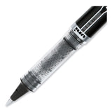 uniball® VISION ELITE Hybrid Gel Pen, Stick, Extra-Fine 0.5 mm, Black Ink, Black/Clear Barrel (UBC69000) Each