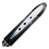 uniball® VISION ELITE Hybrid Gel Pen, Stick, Extra-Fine 0.5 mm, Black Ink, Black/Clear Barrel (UBC69000) Each