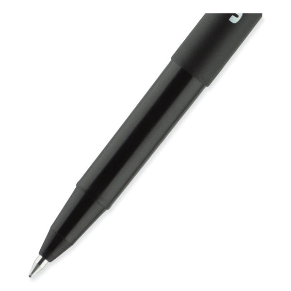 uniball® ONYX Roller Ball Pen, Stick, Fine 0.7 mm, Black Ink, Black Barrel, 72/Pack (UBC2013567) Pack of 72