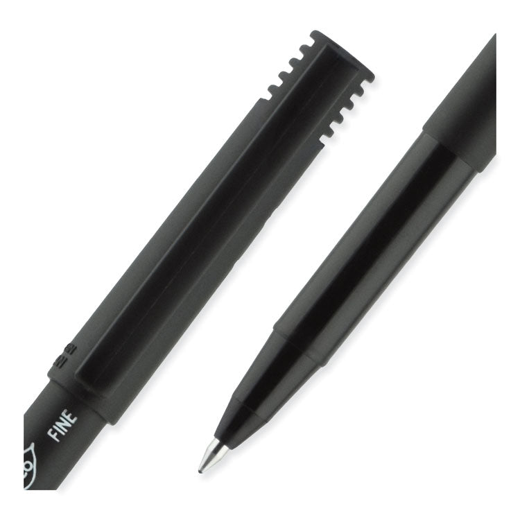 uniball® ONYX Roller Ball Pen, Stick, Fine 0.7 mm, Black Ink, Black Barrel, 72/Pack (UBC2013567) Pack of 72
