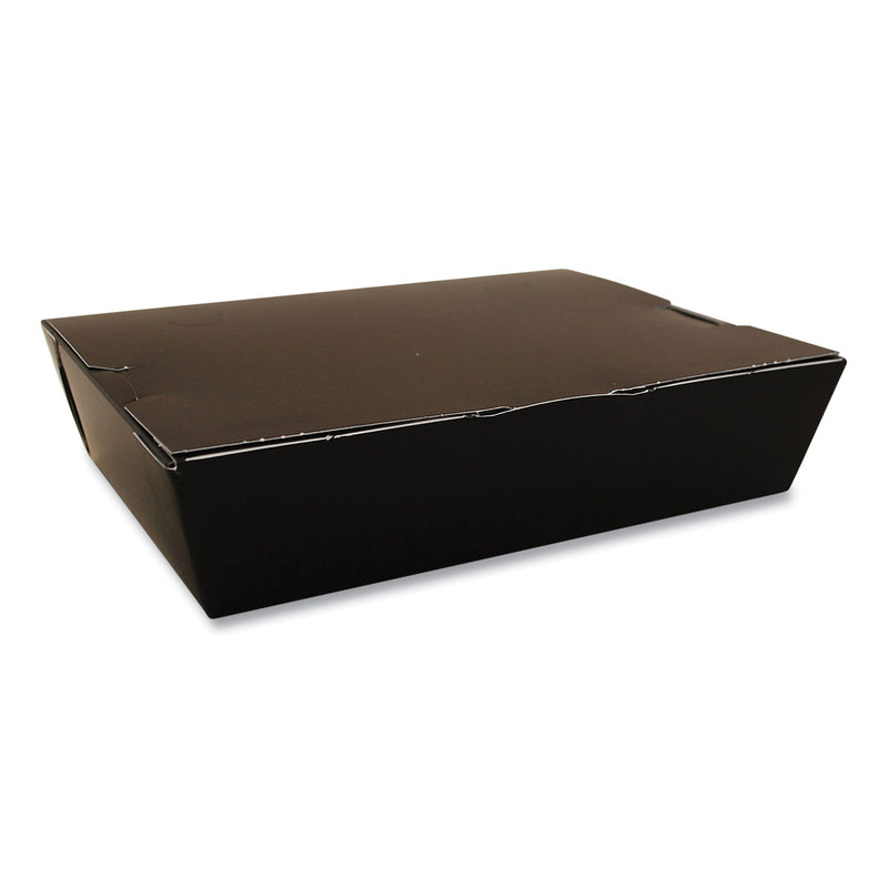 ChampPak Carryout Boxes, 7.75 x 5.5 x 1.87, Black, Paper, 200/Carton (SCH0752) Case of 200