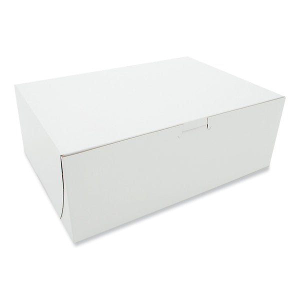 SCT® White One-Piece Non-Window Bakery Boxes, 11 x 8 x 4, White, Paper, 100/Bundle (SCH0980) 1 Bundle