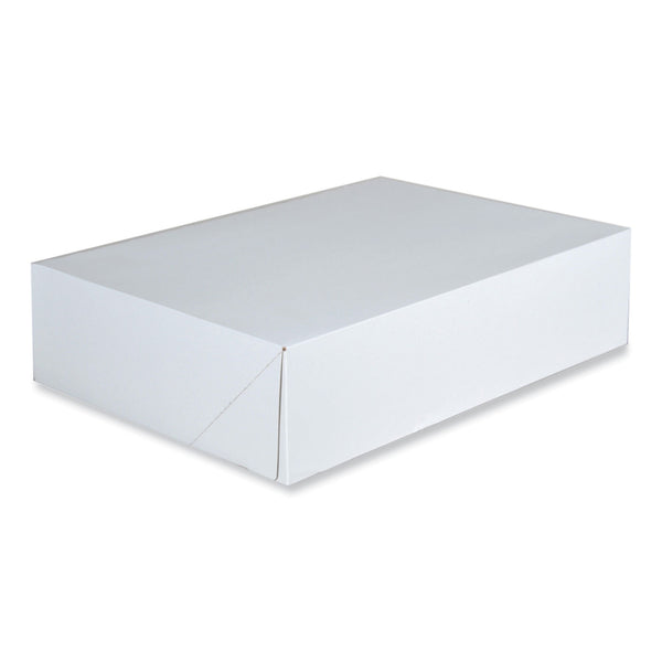 SCT® Clay-Coated Donut Boxes, 14 x 10 x 3.5, White, Paper, 125/Carton (SCH1217) Case of 125