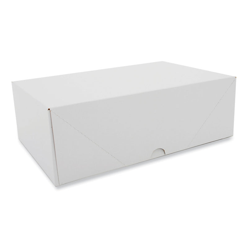 Two-Piece Sausage and Meat Patty Boxes, 12.12 x 7.87 x 4, White, Paper, 125/Carton (SCH1713) Case of 125