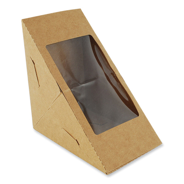 Window Sandwich Wedge Box, 2.96 x 4.70 x, White, Paper, 300/Carton (SCH24103) Case of 300