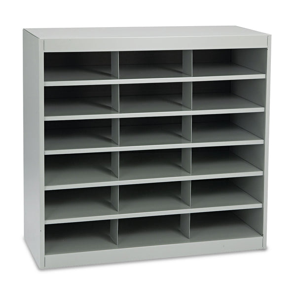 Safco Steel Project Center Organizer, 18 Pockets, 37 1/2 x 15 3/4 x 36 1/2 (SAF9264GR) Each