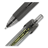 uniball® Power Tank RT Ballpoint Pen, Retractable, Bold 1 mm, Black Ink, Smoke/Black Barrel, Dozen (UBC42070) 1 Dozen