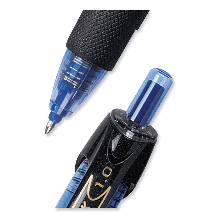 uniball® Power Tank RT Ballpoint Pen, Retractable, Bold 1 mm, Blue Ink, Translucent Blue/Black Barrel, Dozen (UBC42071) 1 Dozen