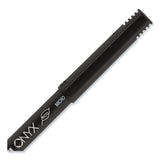 uniball® ONYX Roller Ball Pen, Stick, Extra-Fine 0.5 mm, Blue Ink, Black/Blue Barrel, Dozen (UBC60041) 1 Dozen