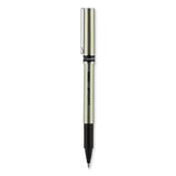 uniball® Deluxe Roller Ball Pen, Stick, Fine 0.7 mm, Black Ink, Champagne/Black Barrel, Dozen (UBC60052) 1 Dozen