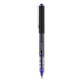 uniball® VISION Roller Ball Pen, Stick, Extra-Fine 0.5 mm, Blue Ink, Gray/Blue/Clear Barrel, Dozen (UBC60108) 1 Dozen