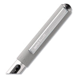 uniball® VISION Roller Ball Pen, Stick, Fine 0.7 mm, Black Ink, Silver/Black/Clear Barrel, Dozen (UBC60126) 1 Dozen