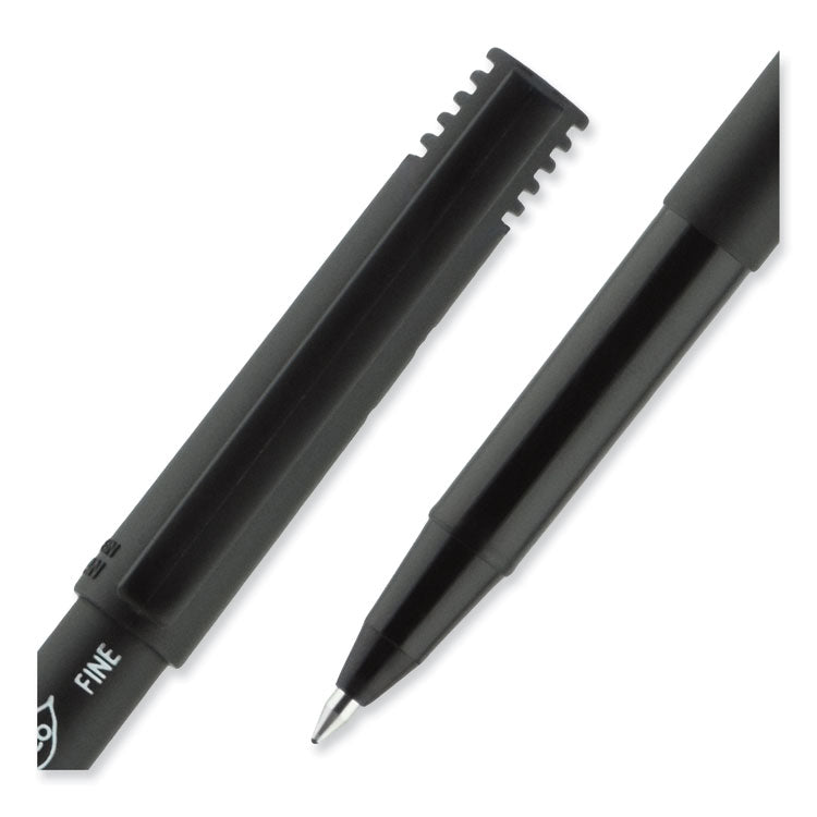 uniball® ONYX Roller Ball Pen, Stick, Fine 0.7 mm, Black Ink, Black Barrel, Dozen (UBC60143) 1 Dozen