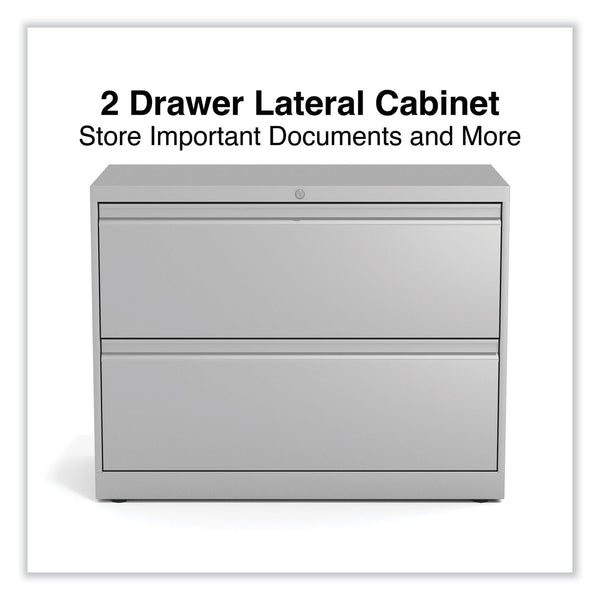 Alera Lateral File, 2 Legal/Letter-Size File Drawers, Light Gray, 36" x 18" x 28" (ALEHLF3629LG) Each