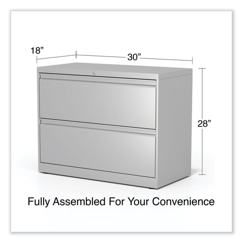 Alera Lateral File, 2 Legal/Letter-Size File Drawers, Light Gray, 36" x 18" x 28" (ALEHLF3629LG) Each