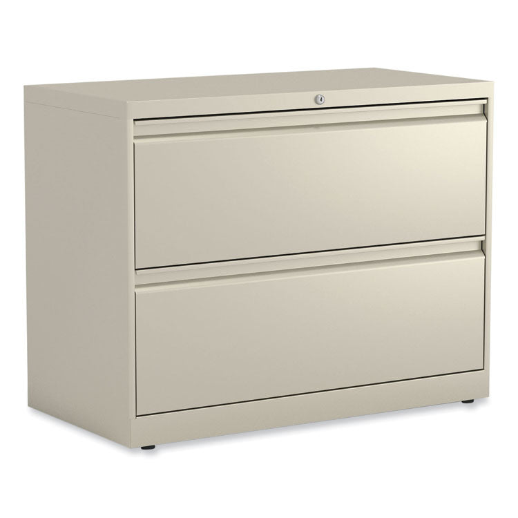 Alera® Lateral File, 2 Legal/Letter-Size File Drawers, Putty, 36" x 18.63" x 28" (ALEHLF3629PY)