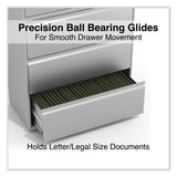 Alera® Lateral File, 5 Legal/Letter/A4/A5-Size File Drawers, Light Gray, 36" x 18.63" x 67.63" (ALEHLF3667LG) Each