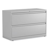 Alera® Lateral File, 2 Legal/Letter-Size File Drawers, Light Gray, 42" x 18.63" x 28" (ALEHLF4229LG)