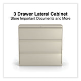 Alera® Lateral File, 3 Legal/Letter/A4/A5-Size File Drawers, Putty, 42" x 18.63" x 40.25" (ALEHLF4241PY)