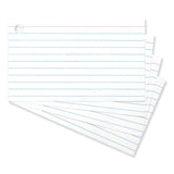 Universal® Ring Index Cards, Ruled, 3 x 5, White, 100/Pack (UNV47300)