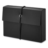 Universal® Poly Index Card Box, Holds 100 3 x 5 Cards, 3 x 1.33 x 5, Plastic, Black/Blue, 2/Pack (UNV47304)