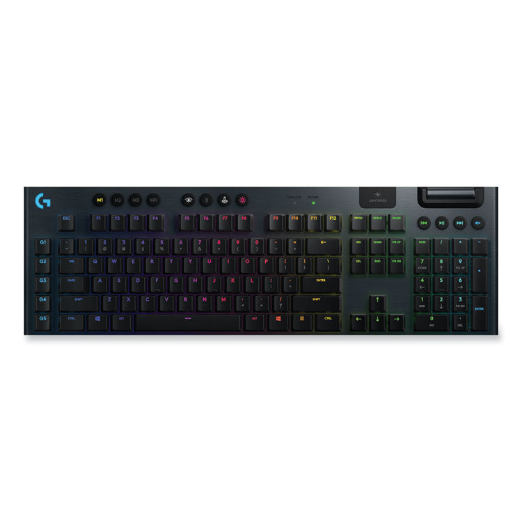 Logitech® G915 LIGHTSPEED Wireless RGB Mechanical Gaming Keyboard, Linear Switch, Black (LOG920008954)