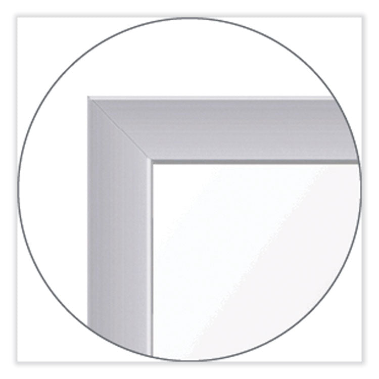 Ghent Floor Partition with Aluminum Frame, 48.06 x 2.04 x 71.86, White, Ships in 7-10 Business Days (GHEMP724820) Each