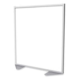 Ghent Floor Partition with Aluminum Frame, 48.06 x 2.04 x 53.86, White, Ships in 7-10 Business Days (GHEMP544820) Each