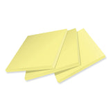 Post-it® Notes Super Sticky 100% Recycled Paper Super Sticky Notes, 3" x 3", Canary Yelow, 70 Sheets/Pad, 12 Pads/Pack (MMM654R12SSCY) Pack of 12