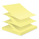 Post-it® Notes Super Sticky 100% Recycled Paper Super Sticky Notes, 3" x 3", Canary Yellow, 70 Sheets/Pad, 6 Pads/Pack (MMMR330R6SSCY) Pack of 12