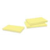 Post-it® Notes Super Sticky 100% Recycled Paper Super Sticky Notes, 3" x 5", Canary Yellow, 70 Sheets/Pad, 12 Pads/Pack (MMM655R12SSCY) Pack of 12