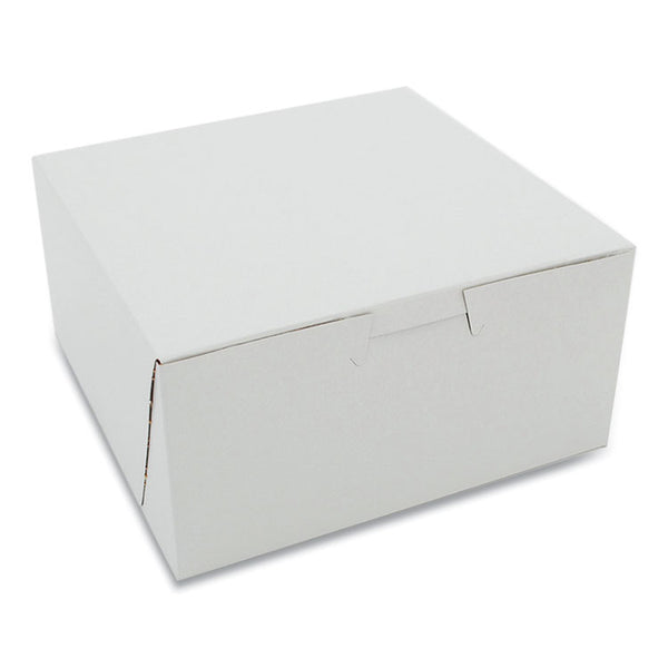 SCT® White One-Piece Non-Window Bakery Boxes, Standard, 3 x 6 x 6, White, Paper, 250/Carton (SCH1505) Case of 250