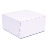SCT® White One-Piece Non-Window Bakery Boxes, Standard, 8 x 8 x 4, White, Paper, 250/Bundle (SCH1541) 1 Bundle