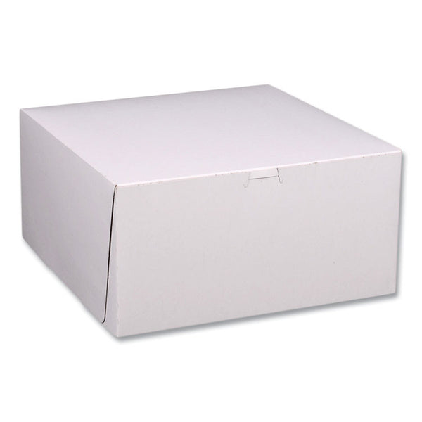SCT® White One-Piece Non-Window Bakery Boxes, Standard, 12 x 12 x 6, White/Kraft, Paper, 50/Bundle (SCH1589) 1 Bundle